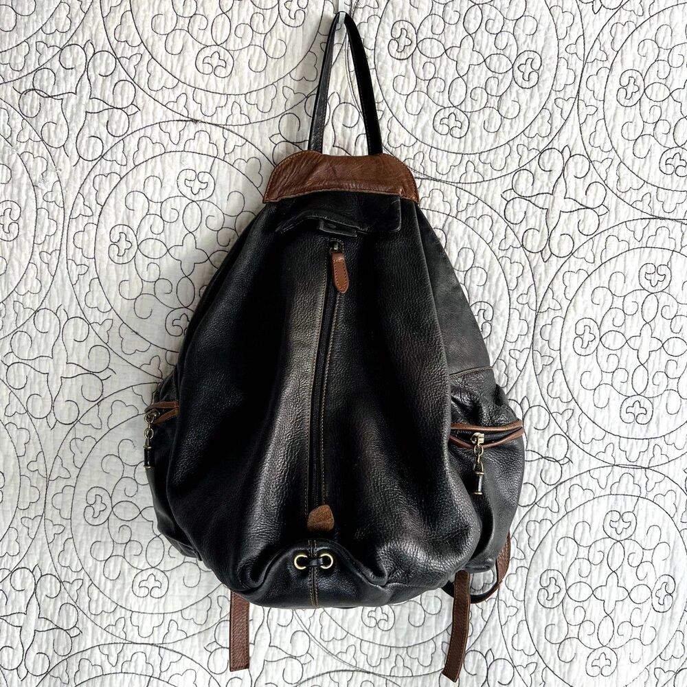 Rossi Florence Italian Leather backpack Brown, Black